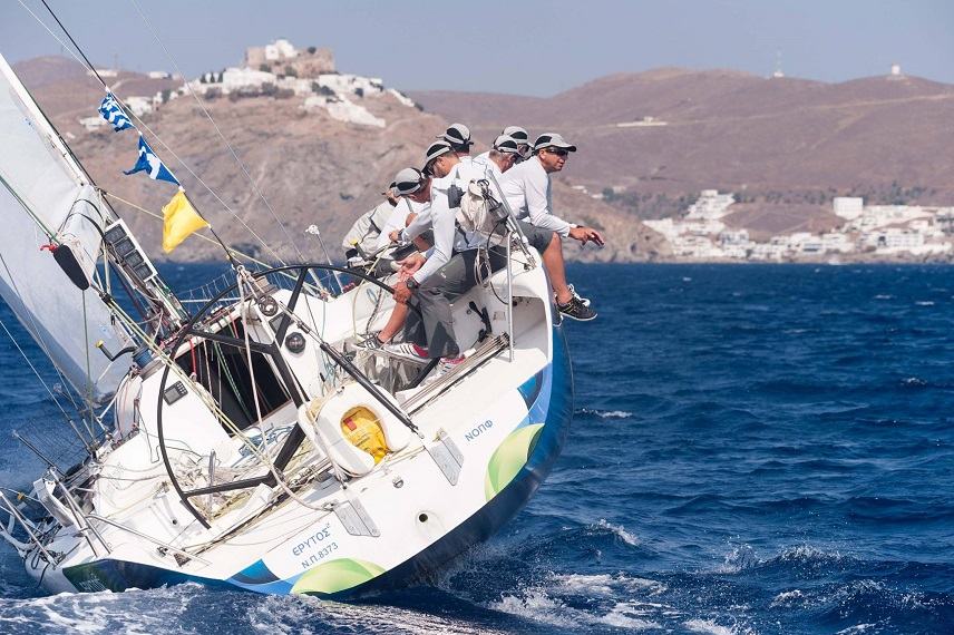 Πρωτιά του ναυταθλητικού Ομίλου Τυμπακίου στα σκάφη ORC CLUB στο Αegean Regatta