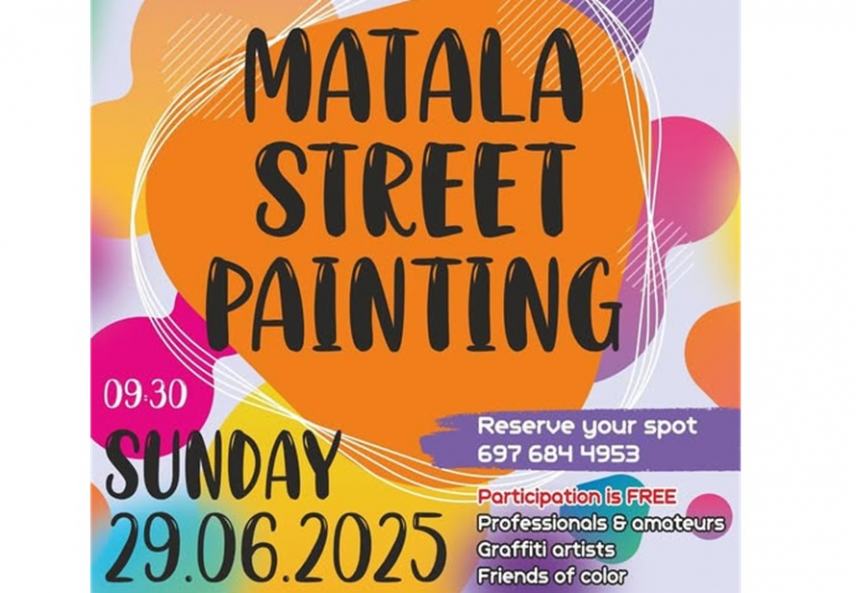 Σήμερα η διοργάνωση street painting στα Μάταλα!