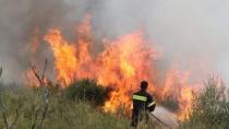 Φωτιά στα Μεγάλα Χωράφια - Κινδύνευσαν σπίτια!