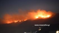 Στάχτη 35.000 στρέμματα από την καταστροφική πυρκαγιά στο νότιο Ρέθυμνο