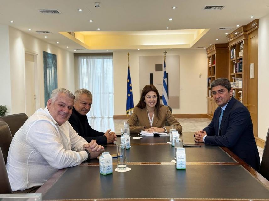 Συνάντηση του Δημάρχου Φαιστου,με την Υπουργό Παιδείας, Σοφία Ζαχαράκη