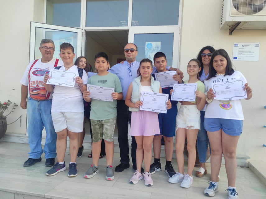Ημέρα βράβευσης για τους συμμετέχοντες του 1ου Δημοτικού Σχολείου Τυμπακίου στον “Μικρό Ευκλείδη”