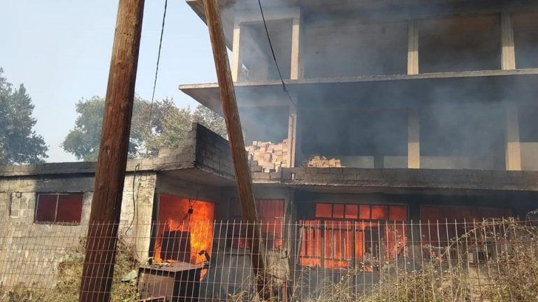 Εικόνες αποκάλυψης: Στάχτες το πευκοδάσος του Αποκόρωνα - Στις φλόγες σπίτια!