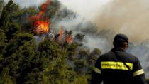 Χανιά:Μήνυμα 112 για τη φωτιά κοντά στον Ναύσταθμο της Σούδας