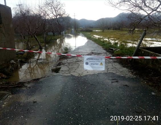 Απαγορευτικό για το οδικό δίκτυο του κάμπου Οροπεδίου Λασιθίου