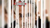 «Ο Σαρκοζί πίσω από τα σίδερα» -το εξώφυλλο της Libération μετά την καταδίκη του πρώην προέδρου