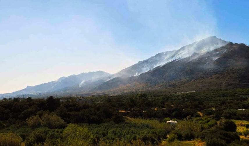 Λασίθι: Χωρίς ενεργό μέτωπο η πυρκαγιά στην Ιεράπετρα
