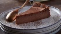 Ψητό cheesecake σοκολάτας με ανθότυρο