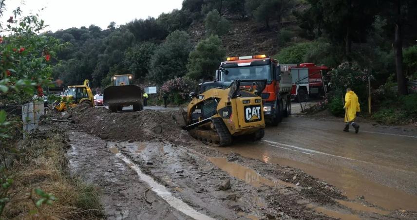 Kρήτη: Προβλήματα στην κυκλοφορία εξαιτίας της έντονης βροχόπτωσης