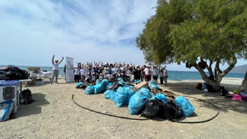 Πολύ καλή δουλειά από τους μαθητές του Τυμπακίου στην παραλία της Καταλυκής