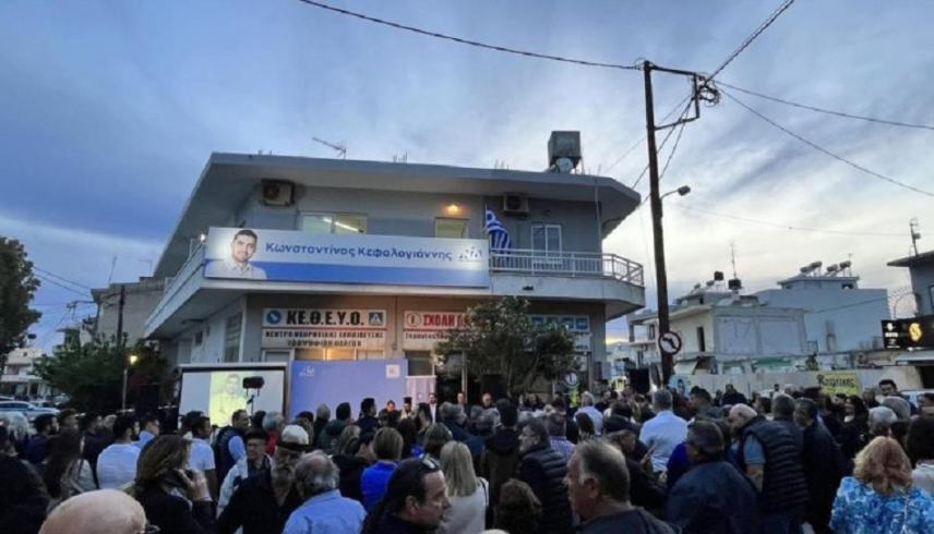 Κεφαλογιάννης: Επιτυχημένα τα εγκαίνια του εκλογικού του κέντρου στο Τυμπάκι